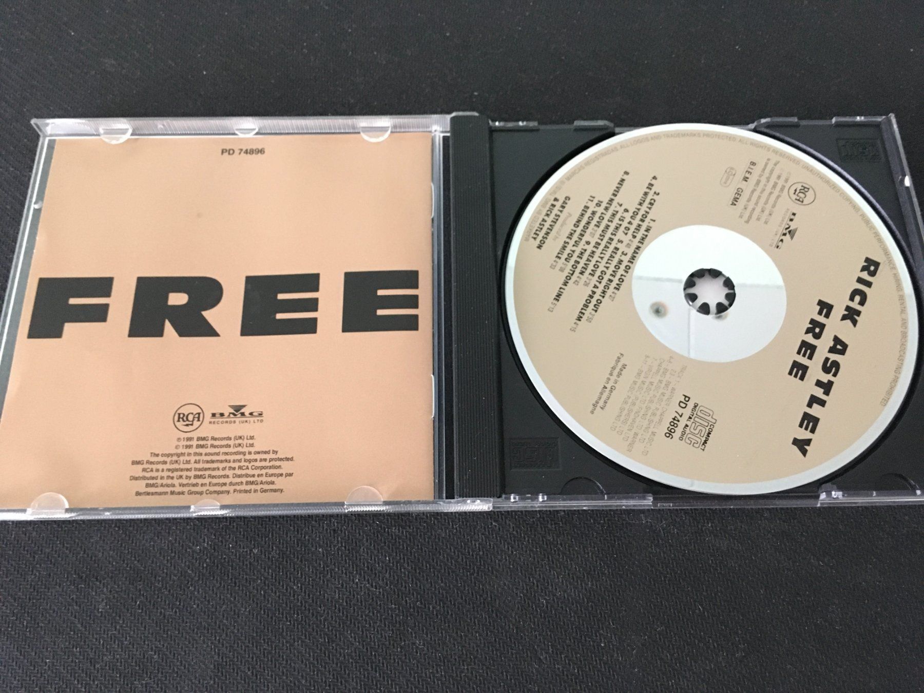 CD: Rick Astley - Free -CD- – Usato da St.Gallen venduto da MedienJoe 1