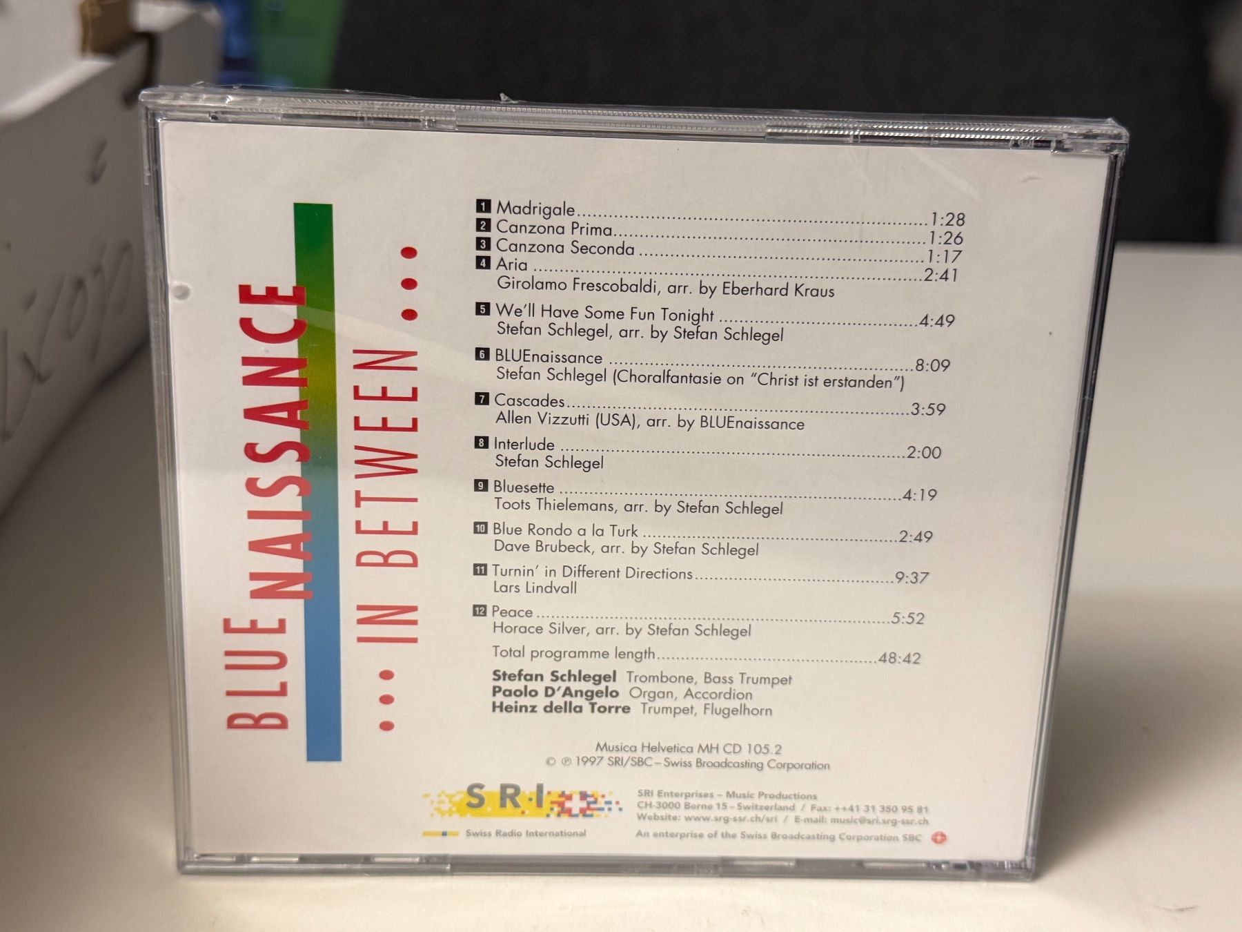 CD: Stefan Schlegel - Blue Naissance in Between - HG41C – Nuovo e nell'imballaggio originale da Küsnacht ZH venduto da JazzRecords 1