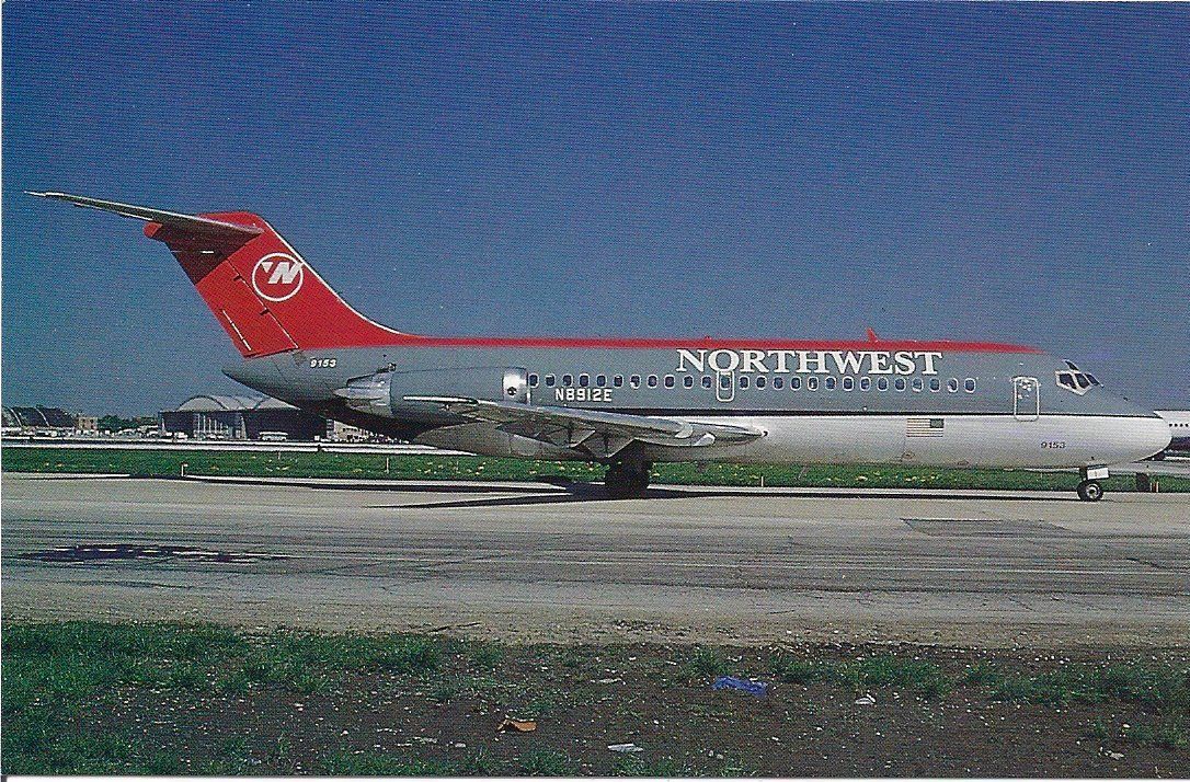 Cartoline postali: Northwest (USA) DC-9-14 N8912E – Nuovo e nell'imballaggio originale da Thun venduto da Abigboss
