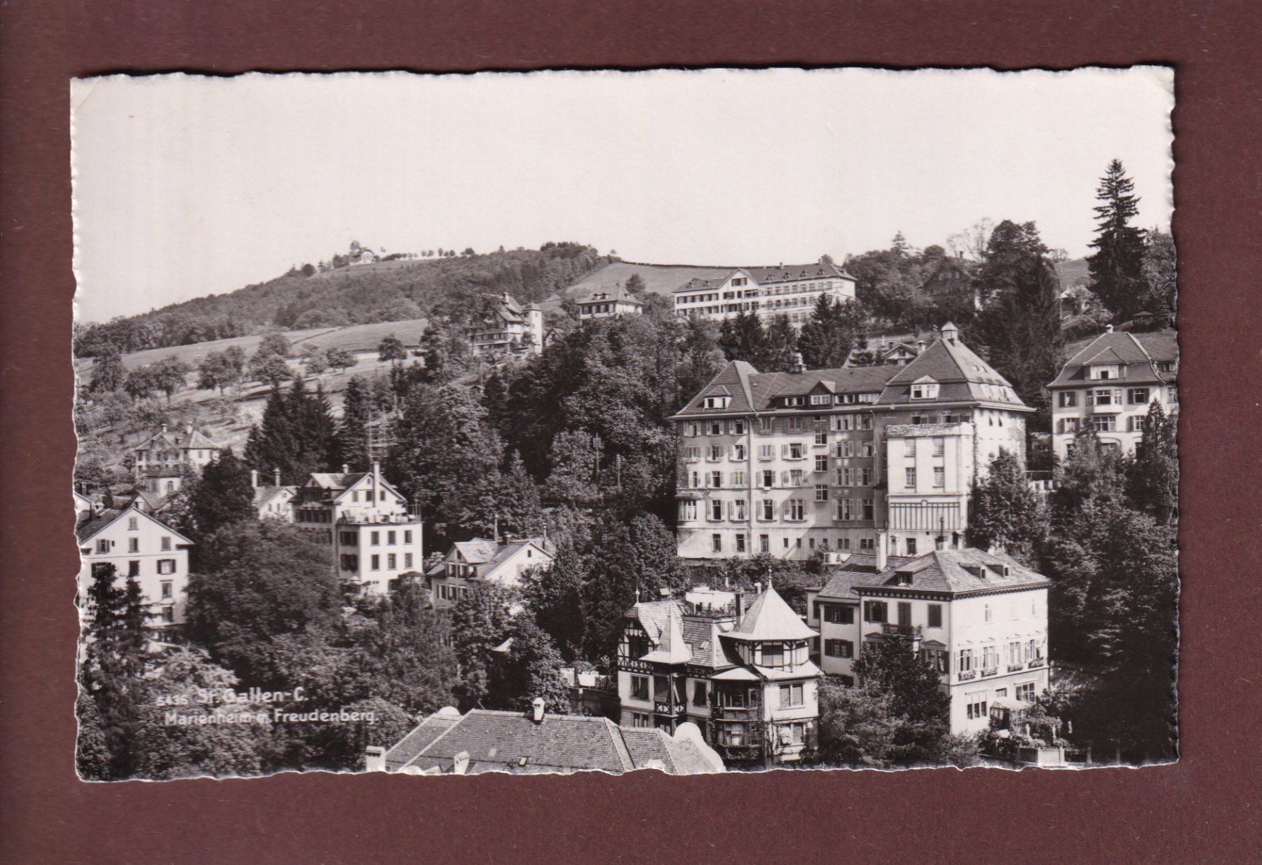 Cartoline postali: ST. GALLEN - Marienheim - 1945 – Usato da Pully venduto da nicecards