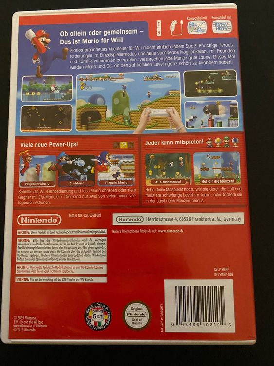 Nintendo Wii New Super Mario Bros. Spiel Games für Konsole Kaufen auf Ricardo