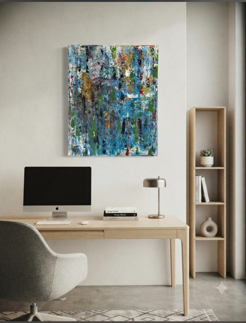Dipinti: Gemälde " Geflecht" handmade 40×50 – Nuovo (secondo la descrizione) da Riehen venduto da Steinbock1970
