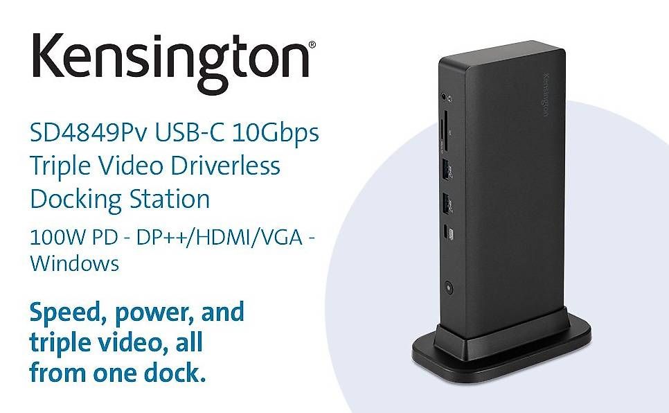 Kensington Dockingstation: Kensington SD4849Pv Dockingstation USB-C 3.2 auch auf Tutti – Gebraucht aus Zürich von Drachensegler 3