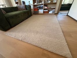 Westwing High-Low Wool Rug Alexia Beige 160x230cm