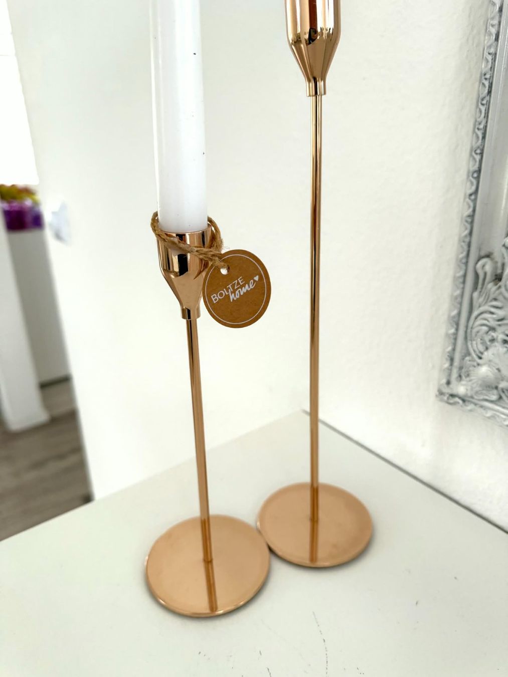 Bougeoirs: 2 elegante Kerzenhalter Rosegold – D'occasion à Bern par Miraitrading