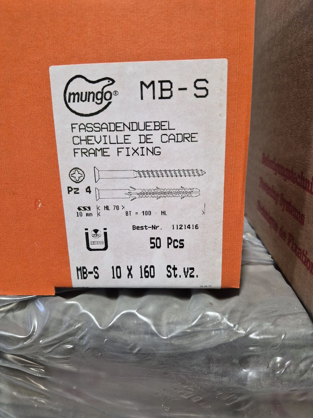 Ancore: Fassadenduebel MB-S 10x160 – Nuovo (secondo la descrizione) da Teufenthal AG venduto da ChT. 2