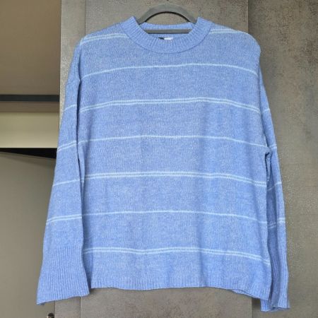 🐸 KUSCHLIGER DIVIDED PULLOVER S GESTREIFT
