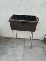 Holzkohlegrill Metall Rostfrei und Füsse abbaubarAl.Rostfrei