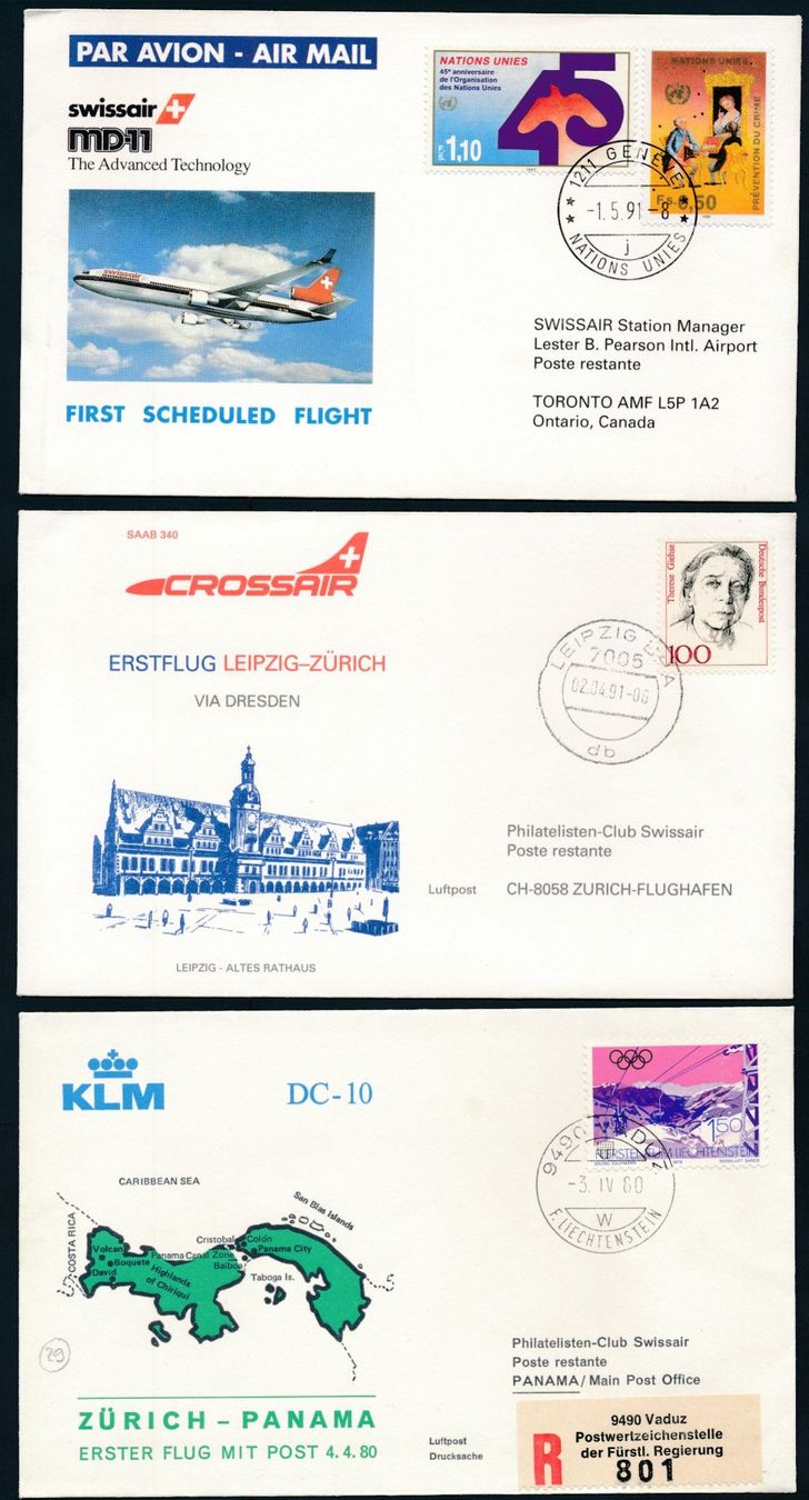 Tutti i francobolli: 15 Flugpost Belege – Usato da Bonau venduto da Profila3 8