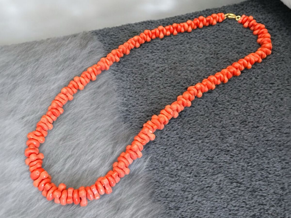 Catenine: Bambù Korallenkette, Vintage – Usato da Lamone venduto da LaCantinaMagica 6