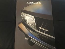 Renault 20 Verkaufsprospekt 36 Seiten Topzustand