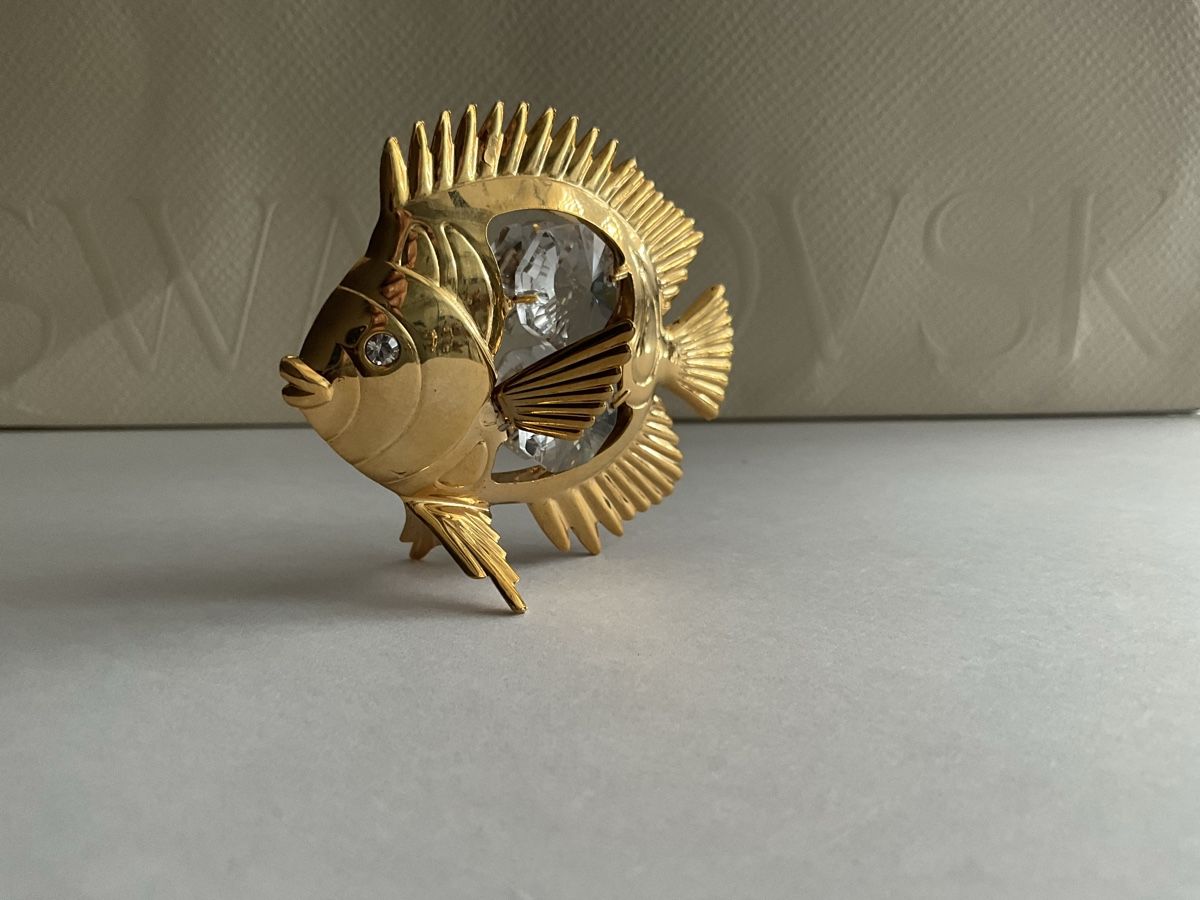 Statuette: Gold Kristall Figur Fisch – Nuovo (secondo la descrizione) da Oberglatt ZH venduto da Multimix 1