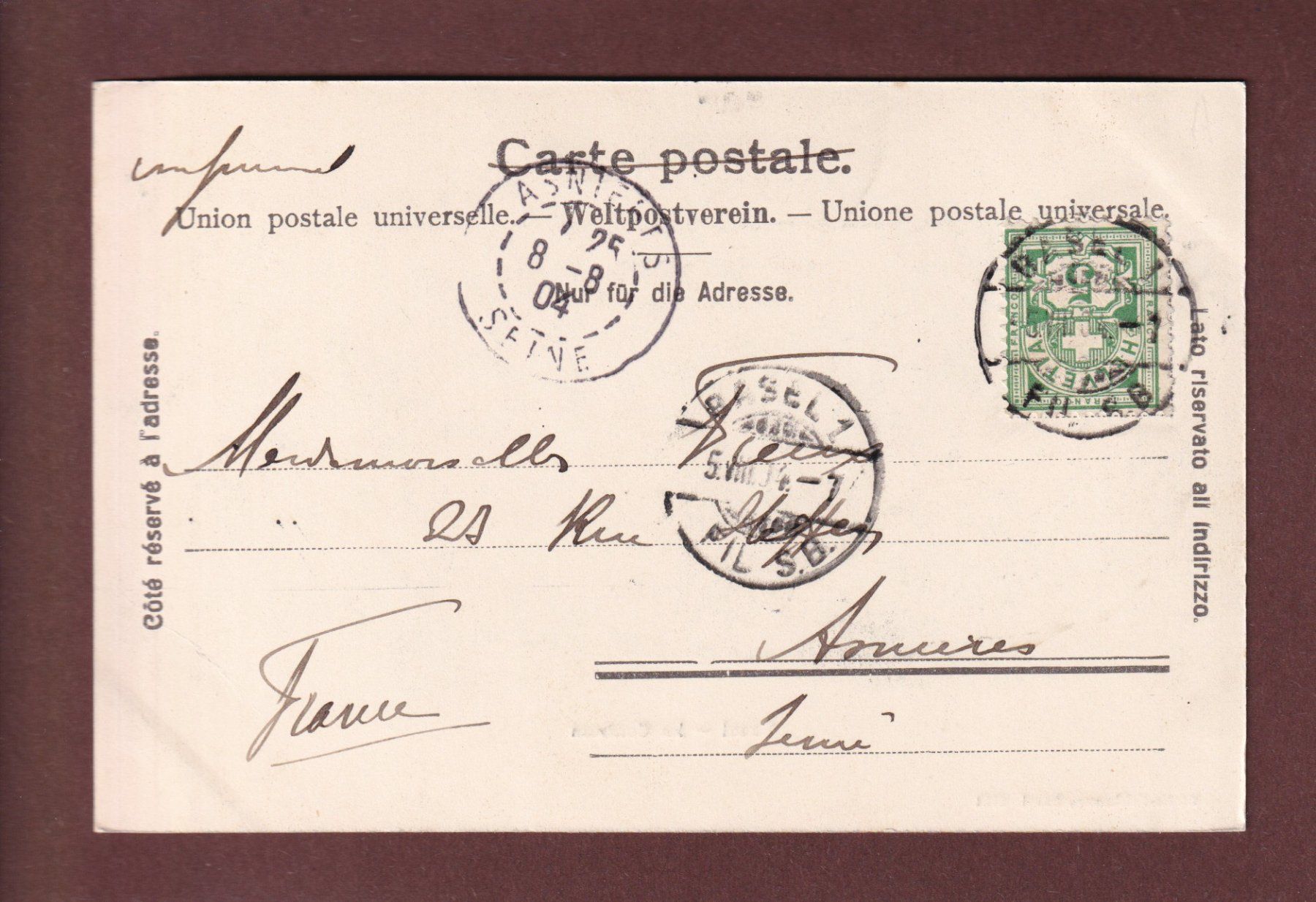 Cartoline postali: BASEL - Im Centrum – Usato da Pully venduto da nicecards-shop 1