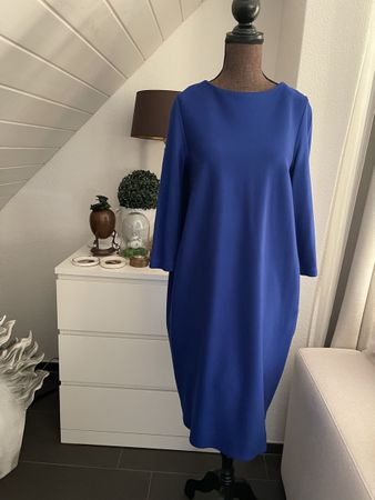 COS Kleid Blau XS – Minimalistisches skandinavisches Design