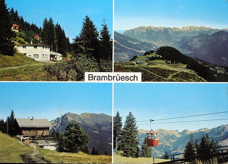 Ansichtskarten: CHUR Luftseilbahn Brambrüesch – Gebraucht aus Jona von philajona