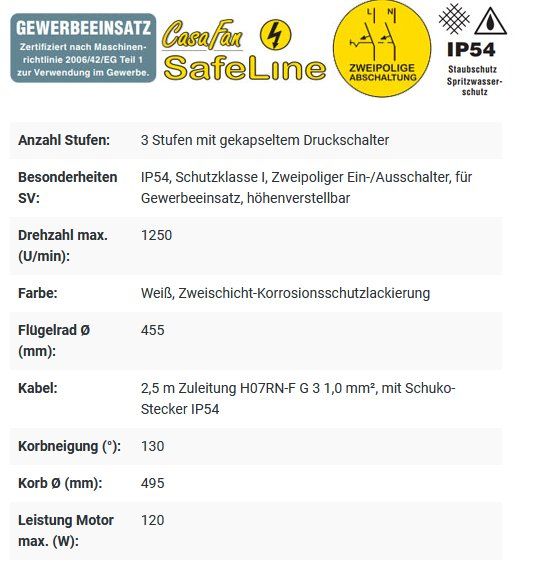 Ventilatori: Industrie Standventilator Speed2 Protec SL – Nuovo e nell'imballaggio originale da Zürich venduto da Ventilatoren 2