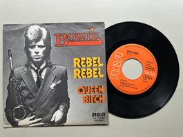 DAVID BOWIE tolle Rebel Rebel Single original 1974 Kult Top