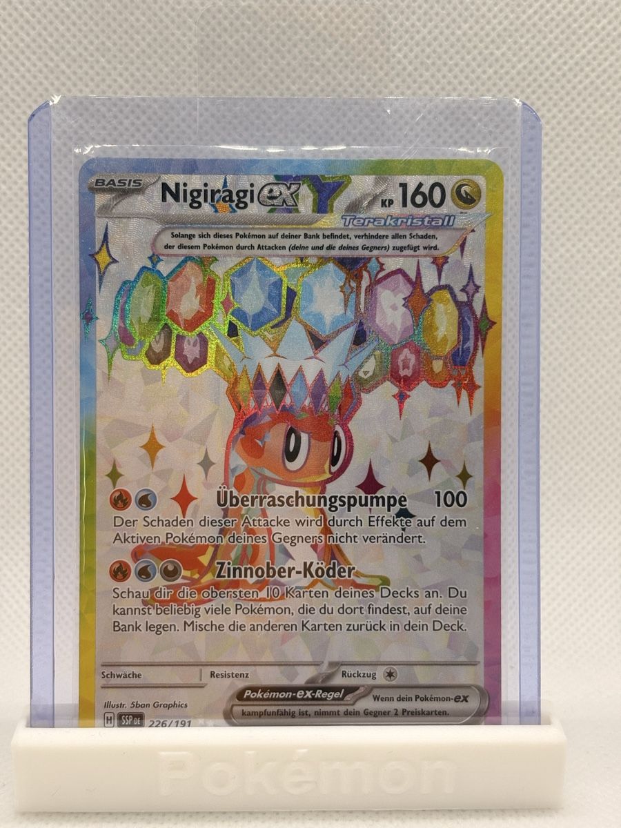 Pokémon Carte collezionabili: Nigiragi EX - SSP DE - 226/191 – Nuovo e nell'imballaggio originale da Inwil venduto da Doctor_Roll