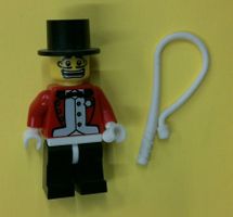 Lego Minifigur Zirkusdirektor oder Dompteur aus Serie 2