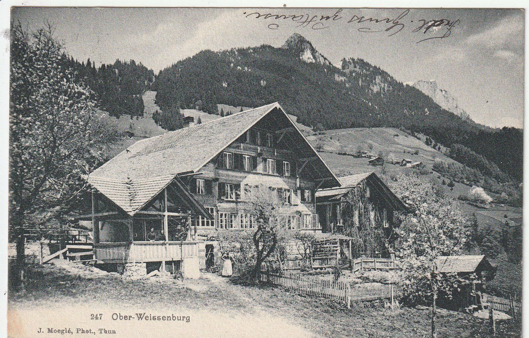 Cartoline postali: Ober-Weissenburg -Karte gelaufen 1908 – Usato da uttwil venduto da Koehlerfred