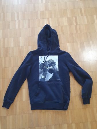 Mister Tee Hoodie Tupac dunkelblau Grösse XS gebraucht