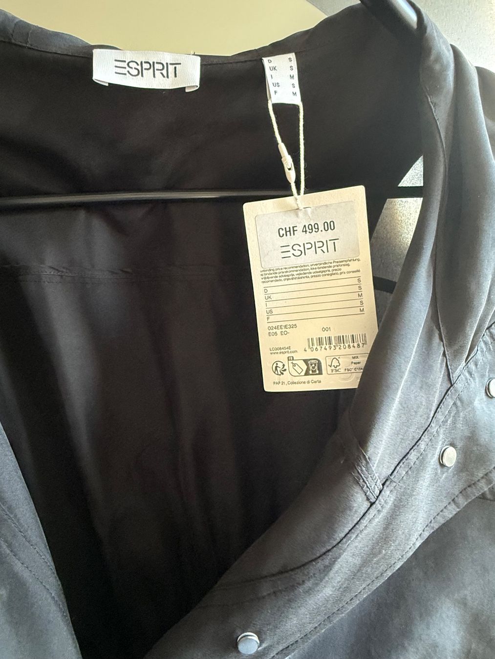 Esprit Cappotti: Schicker Übergangs-Mantel, 100% Seide, NEU – Usato da Nussbaumen AG venduto da cha_wv9q 3