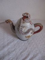 Alte Teekanne Drache japanische Satsuma Stil Vintage