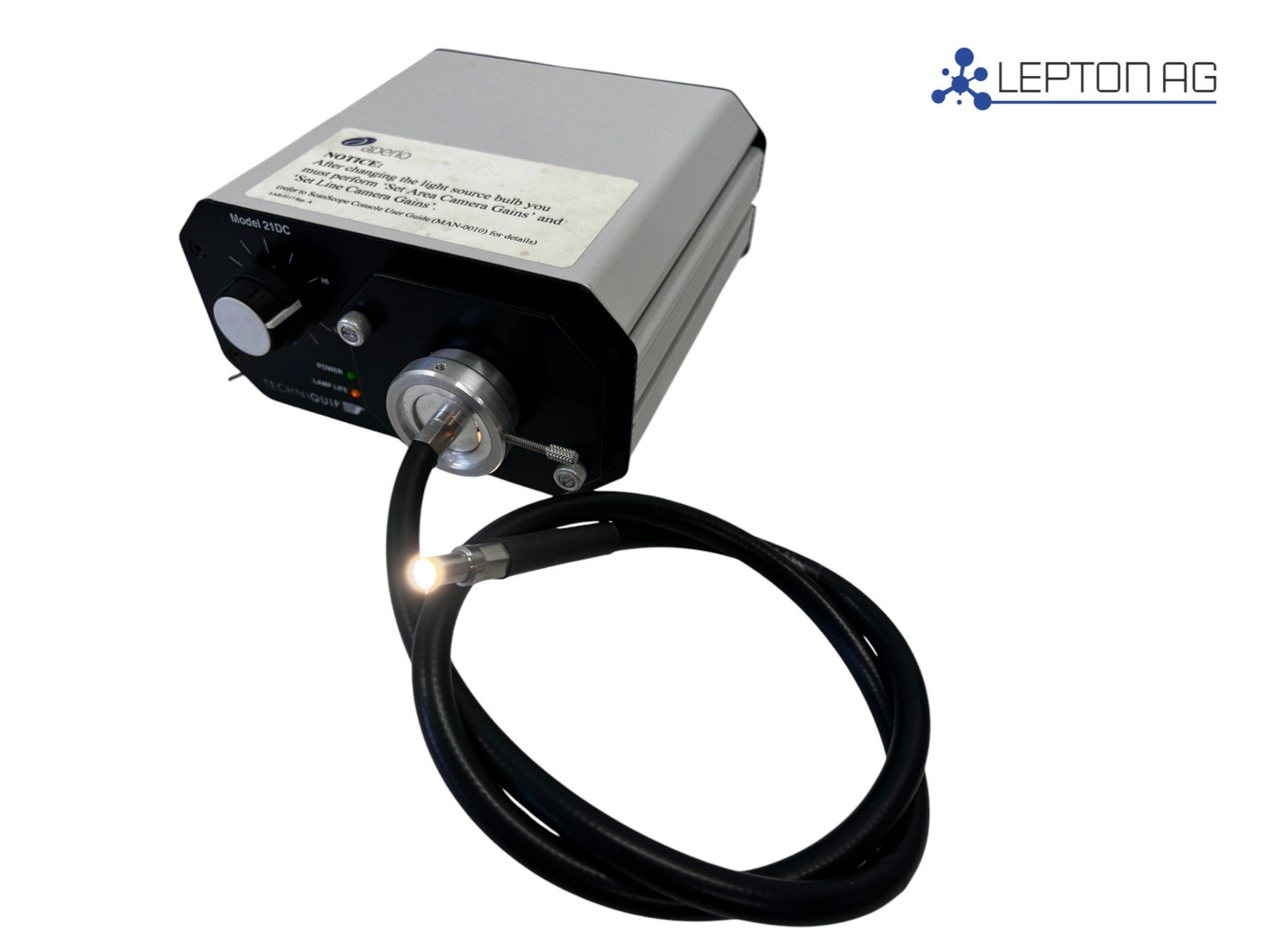 Matériel de laboratoire: Techniquip Model 21Dc 150W Halogen Fiber Optic Illuminator – D'occasion à Niederdorf par LeptonAG_Labor