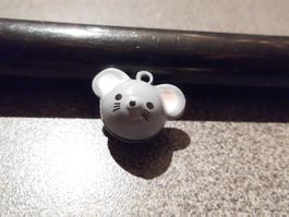 Glöckchen Maus grau