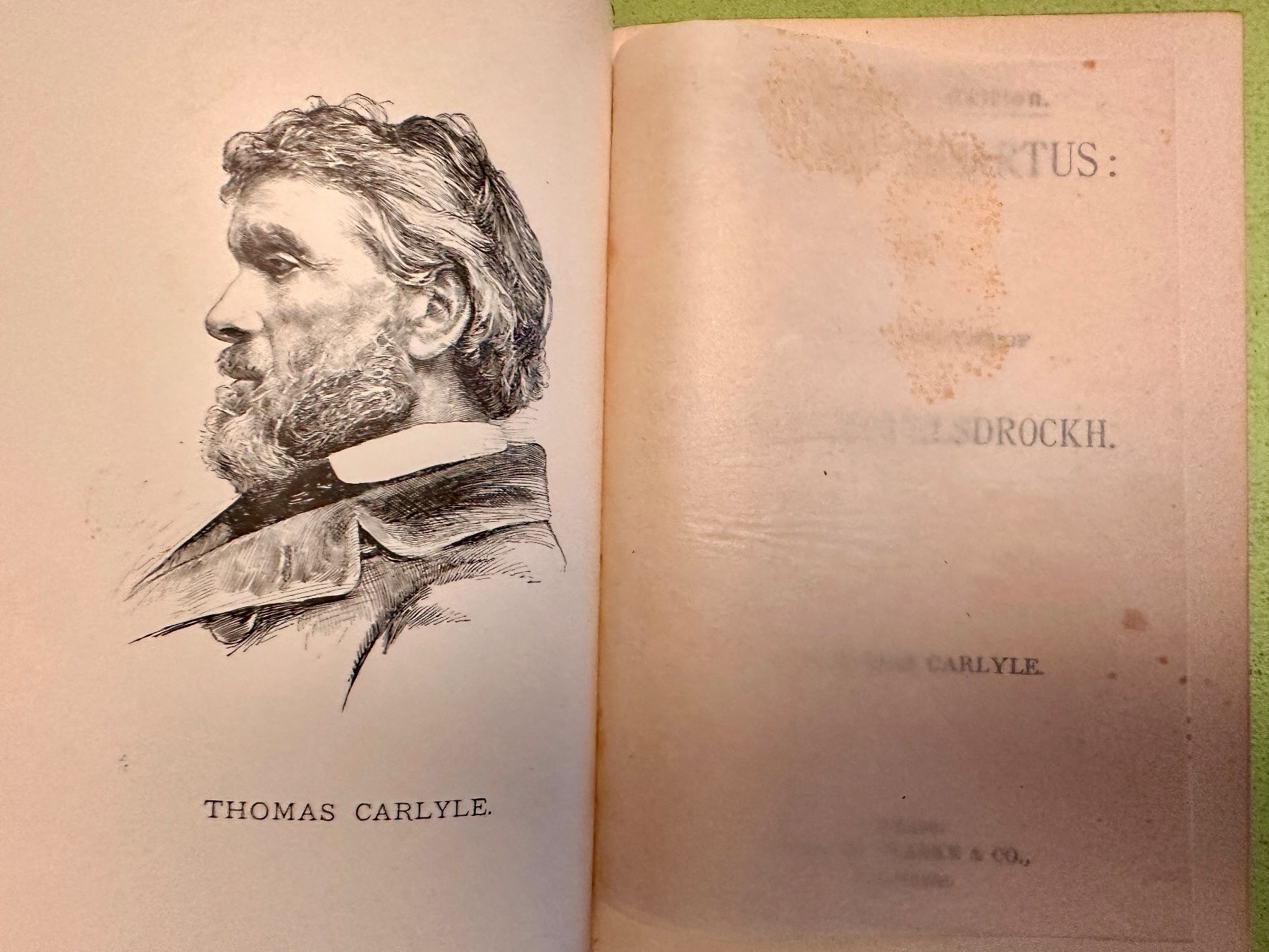 Libri: Thomas Carlyle: Sartor Resartus. – Usato da Zürich venduto da allp 2