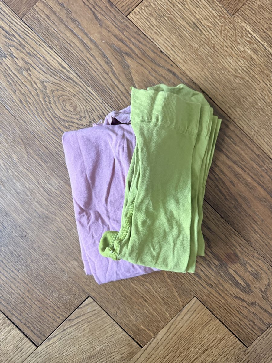 Calze & Collant: Strumpfhosen 2er Set rosa/grün – Usato da Zürich venduto da nakasch