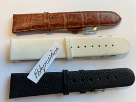3 Stück Uhrenarmband 20mm, bracelets de montre