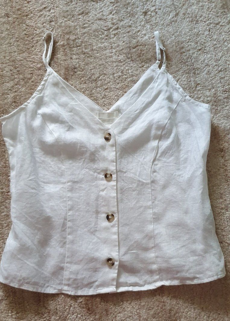 H&M Top: Trägertop aus Leinen, Gr. S – Nuovo (secondo la descrizione) da Unterentfelden venduto da LookoutMt