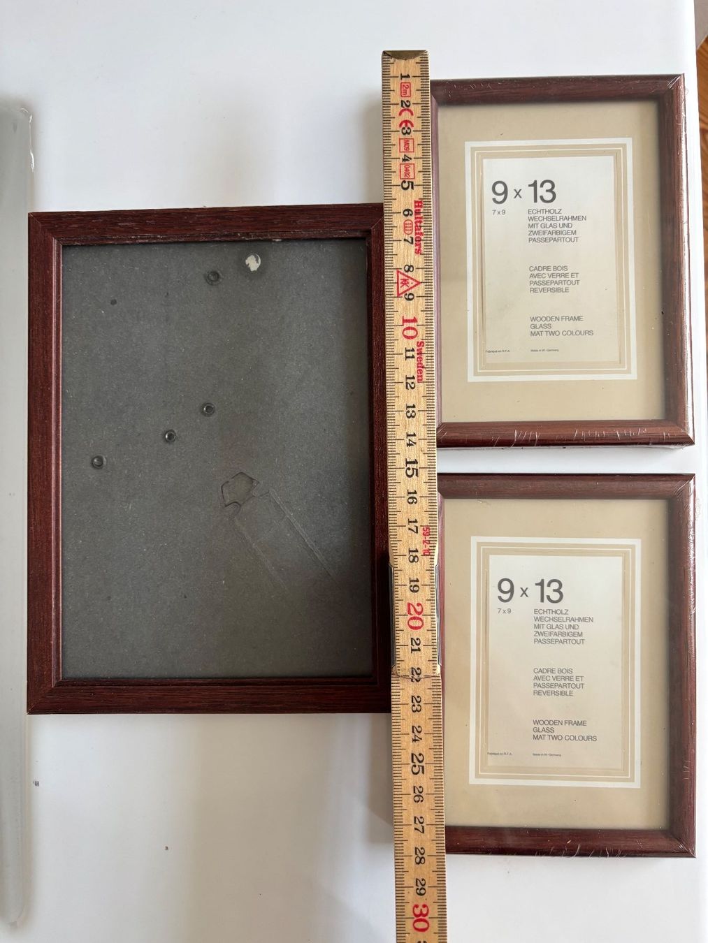 Cadres de tableaux: Vintage Bilderrahmen Holz dunkel Set 3 Stk. – D'occasion à Horgen par uge_pd5p 3