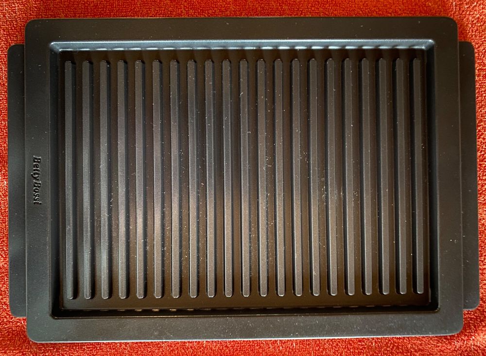 RISOLI' | EXPLORA, Ovengrill Piastra Antiaderente 36x18 cm, Griglia per Barbecue, Gas o Forno, in Alluminio Fuso Riciclato, Made in Italy