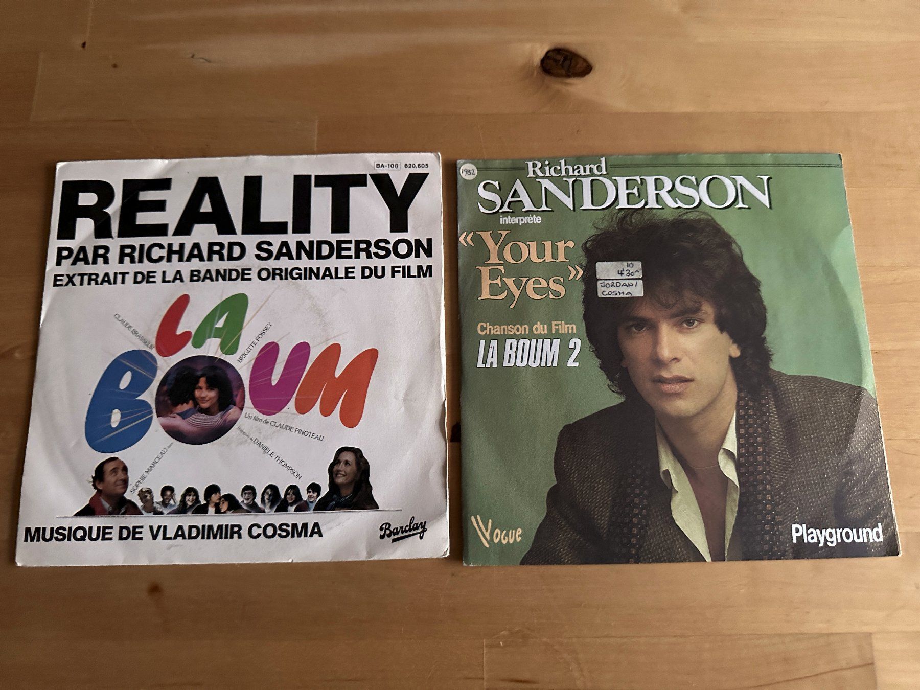 LA BOUM RICHARD SANDERSON SOPHIE MARCEAU tolle Singles Kult (Gebraucht