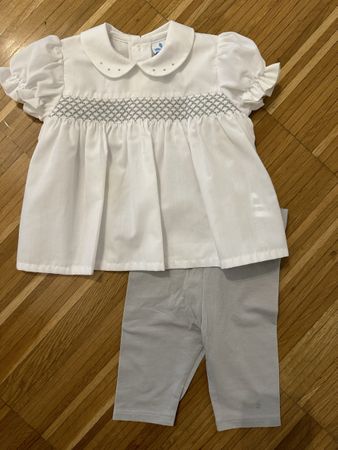 Neuwertig: Tunika von Sardon und 3/4 Leggins, Gr 68/74