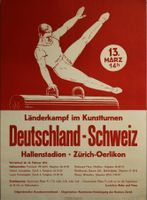 Kunstturnen Deutschland-Schweiz Hallenstadion Zürich 1955