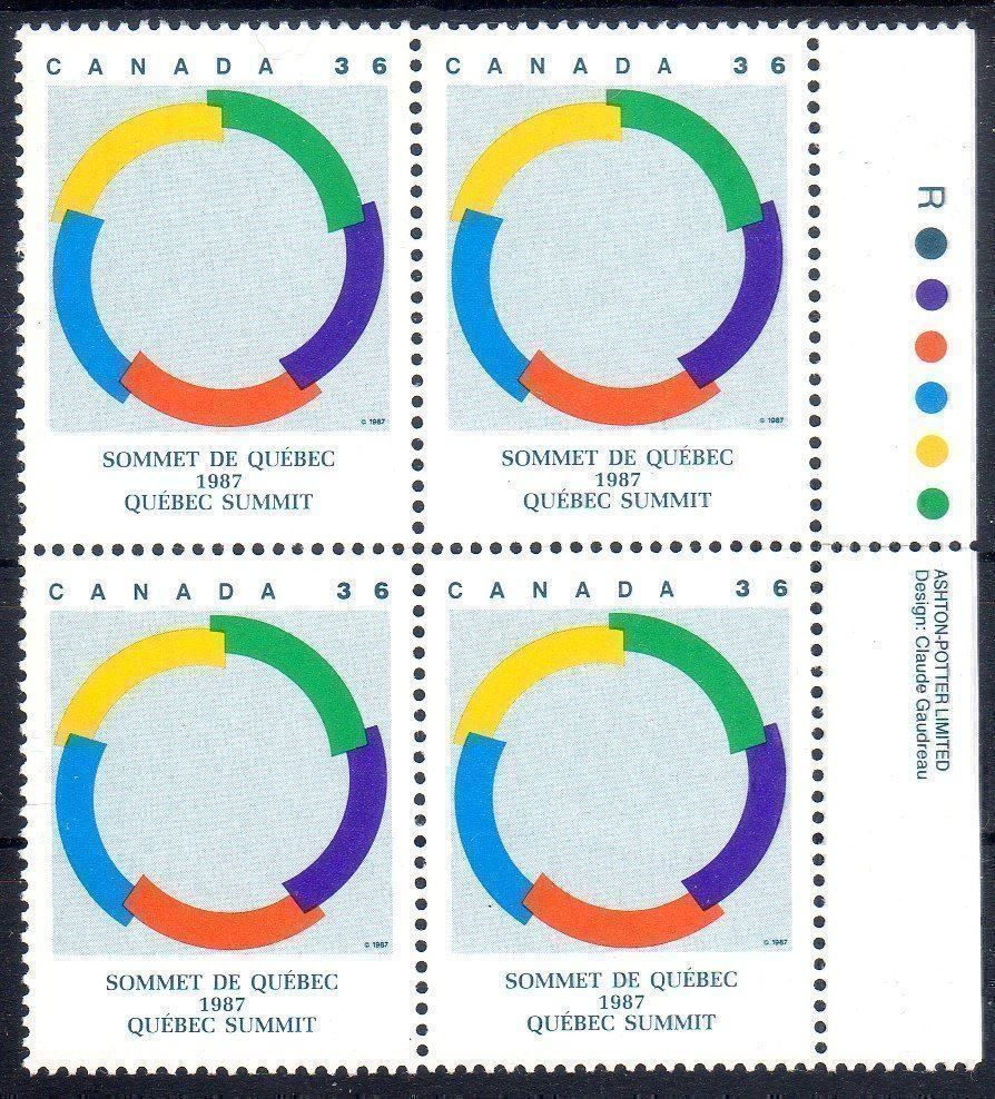 Tous les timbres: CANADA 4 MARKEN 1987 ** POSTFRISCH ** - D60 – Neuf (Voir description) à Losone par EM2019