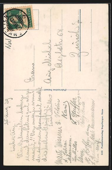 Cartoline postali: Niederrickenbach, Ortsansicht gegen das  – Usato da Berlin venduto da bartko-reher 1