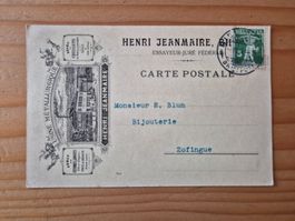 CH-Postkarte Henri Jeanmaire gelaufen Zustand gem. Bilder