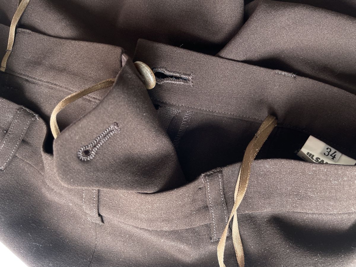 Jil Sander Pantaloni: Zeitlose Jil Sander Hose Braun 34 – Usato da Zürich venduto da befe2000 2