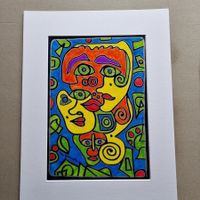 EDGAR BALTENSPERGER    ORIGINAL AUF FESTEM PAPIER  SIGNIERT