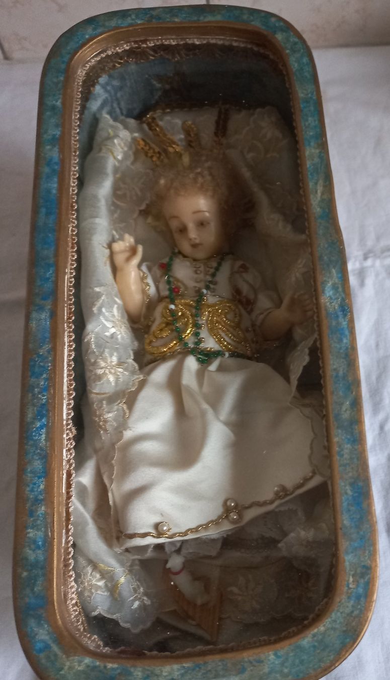 Statuette: Grosses antikes Fatschenkind 18 cm – Usato da Baar venduto da 2cvbaar 1