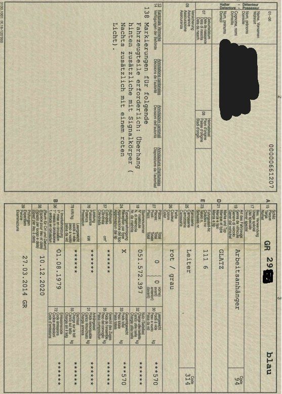 Rimorchi: Arbeits- Leiter- Anhänger – Usato da Bergün/Bravuogn venduto da Locke2 5