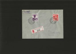Attraktiver R- Brief von 1939 (mit J90+J91)