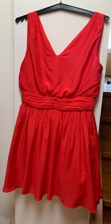 Robe d'été rouge élégante, taille M