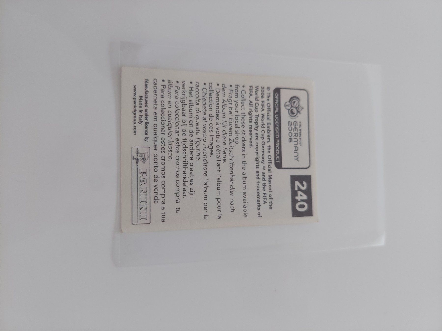Panini Sammelbilder & Trading cards: Arjen Robben WM 2006 – Gebraucht aus Köniz von Toyscollect 1