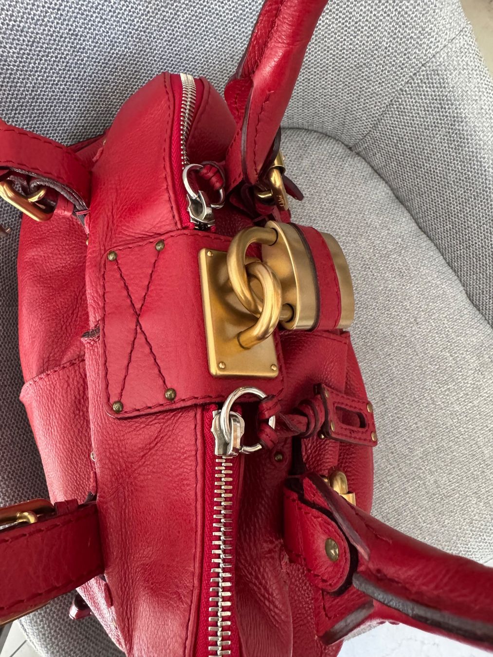 Chloé Borse da donna: Rote Chloé Paddington Dome Tasche – Usato da Balsthal venduto da armenharut 7