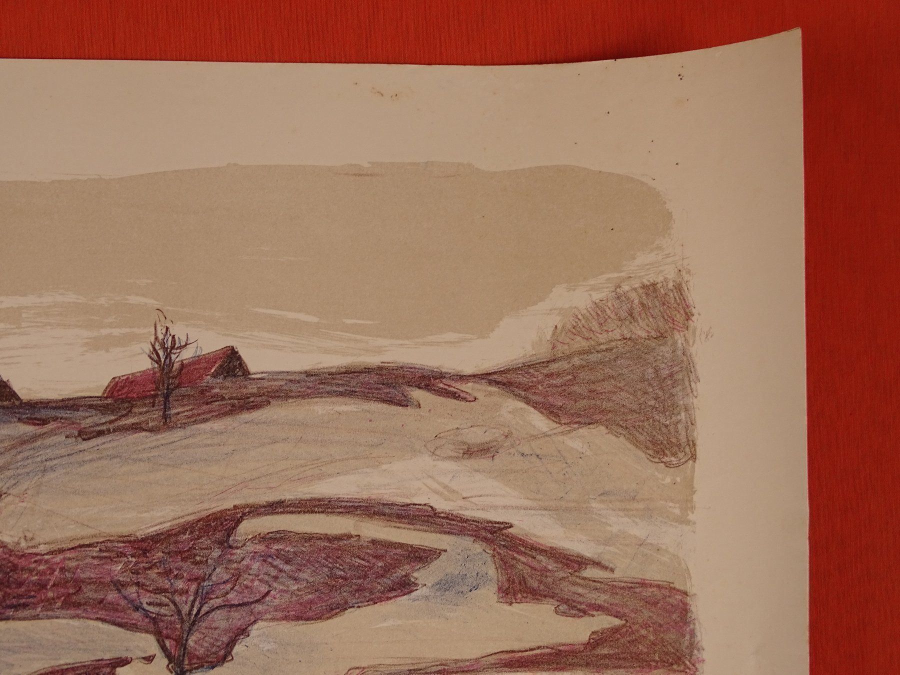Grafica & Litografie: FELIX HOFFMANN: LITHOGRAPHIE PFLÜGENDE – Usato da Grüningen venduto da Kartensammler 5